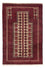 Tapis persan - Nomadic - 135 x 86 cm - rouge foncé