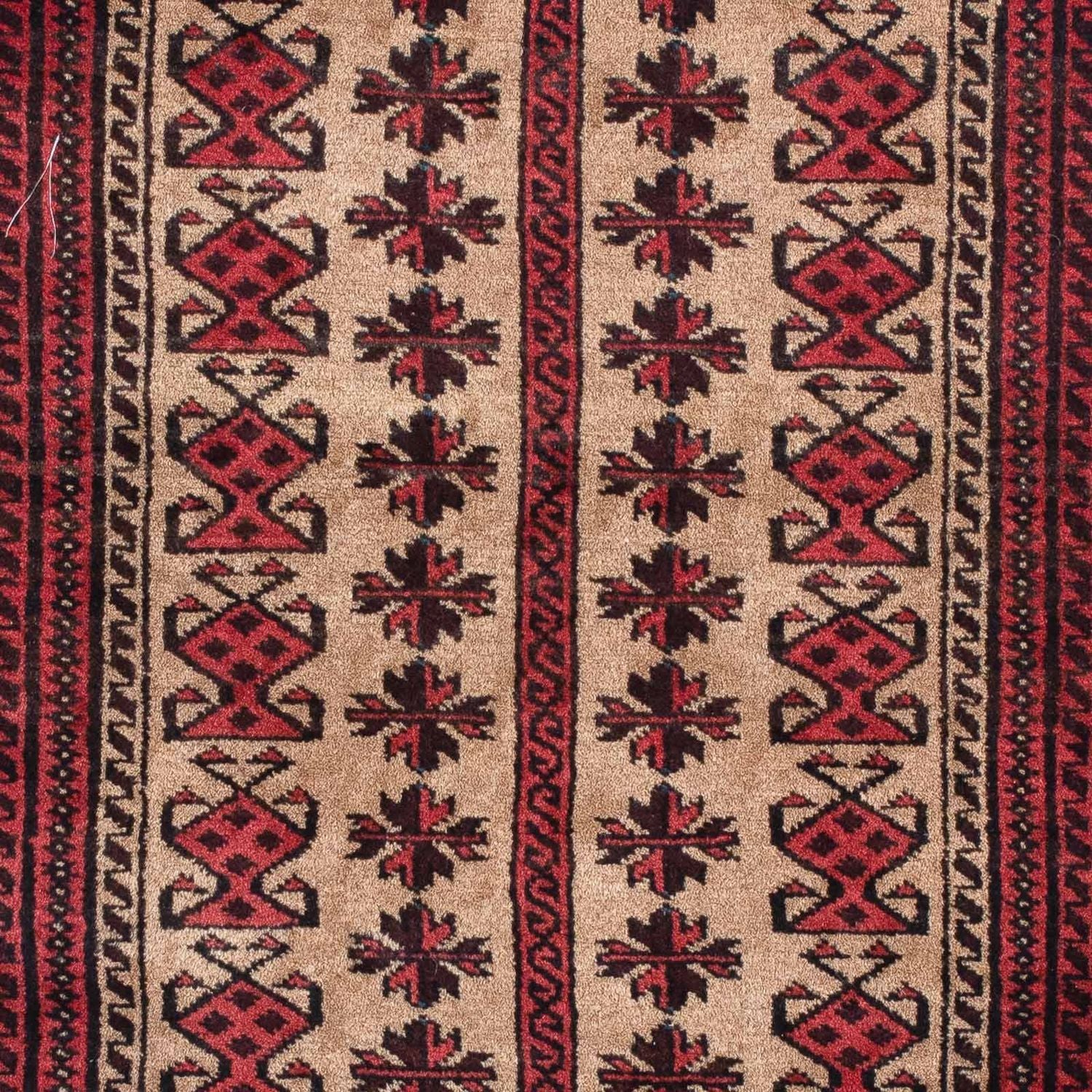 Tapis persan - Nomadic - 135 x 86 cm - rouge foncé
