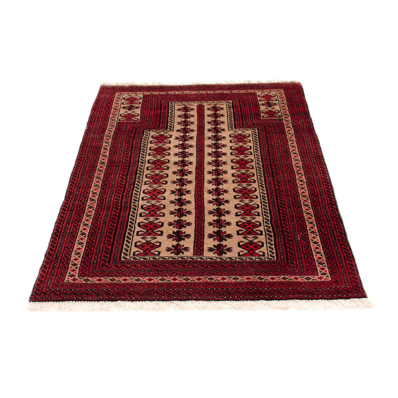 Tapis persan - Nomadic - 135 x 86 cm - rouge foncé
