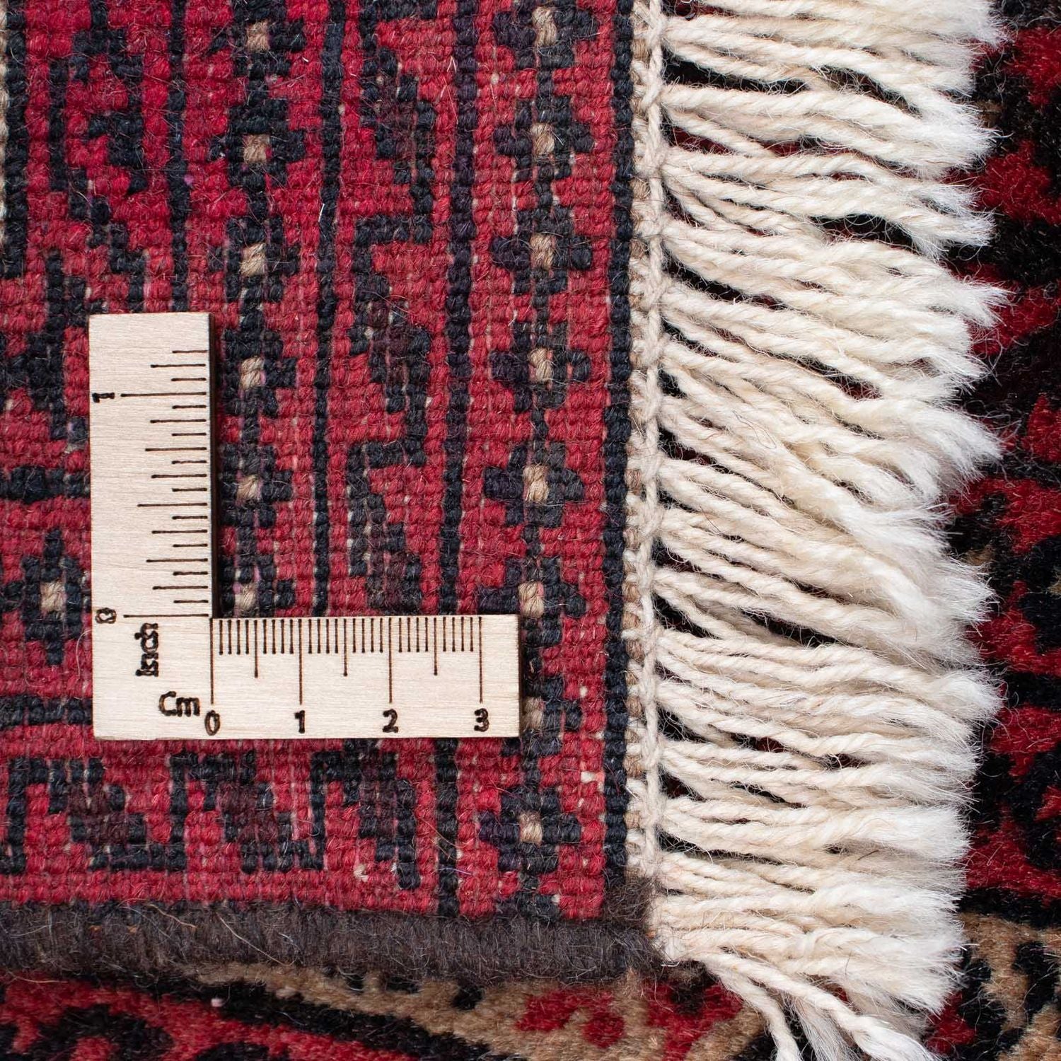 Tapis persan - Nomadic - 135 x 86 cm - rouge foncé