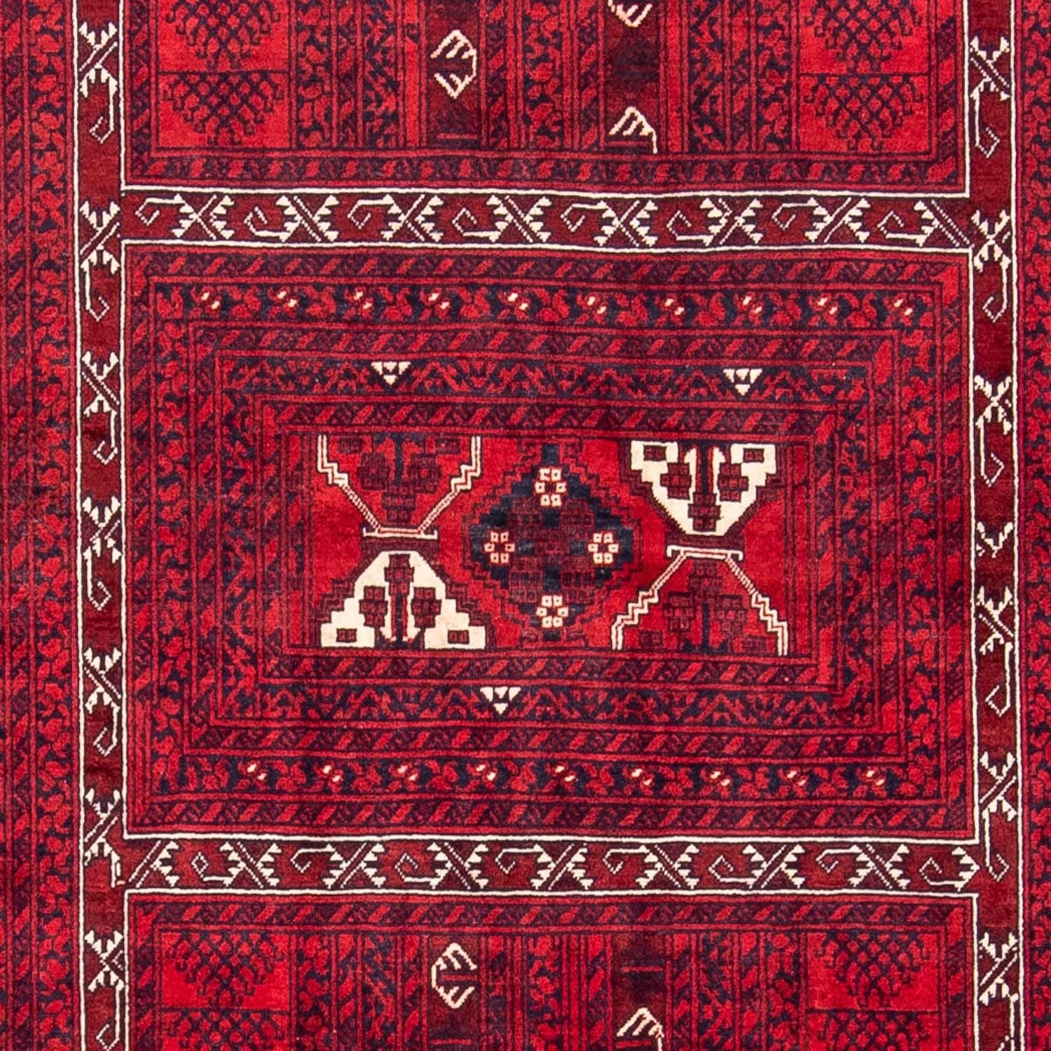Tapis Turkaman - 240 x 157 cm - rouge foncé