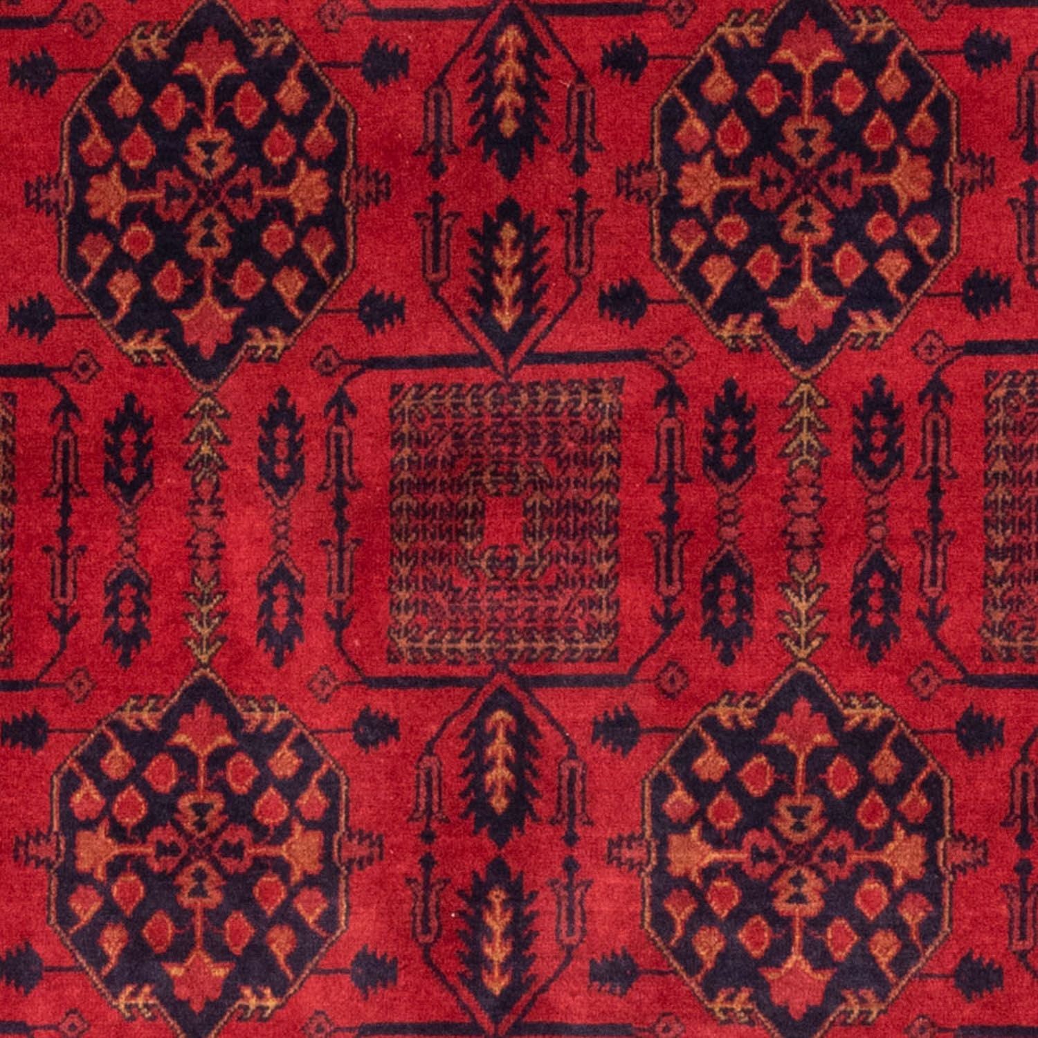 Afghan Teppich - Kunduz 196 x 130 cm - rot