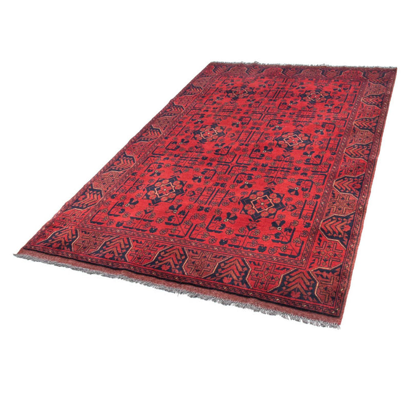 Tapis afghan - Kunduz - 193 x 129 cm - rouge