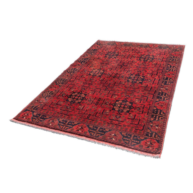 Tapis afghan - Kunduz - 193 x 129 cm - rouge