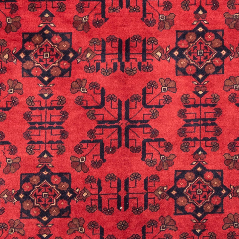Tapis afghan - Kunduz - 184 x 127 cm - rouge