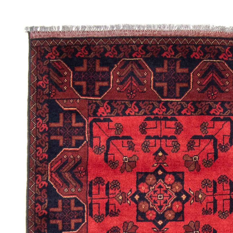 Tapis afghan - Kunduz - 184 x 127 cm - rouge