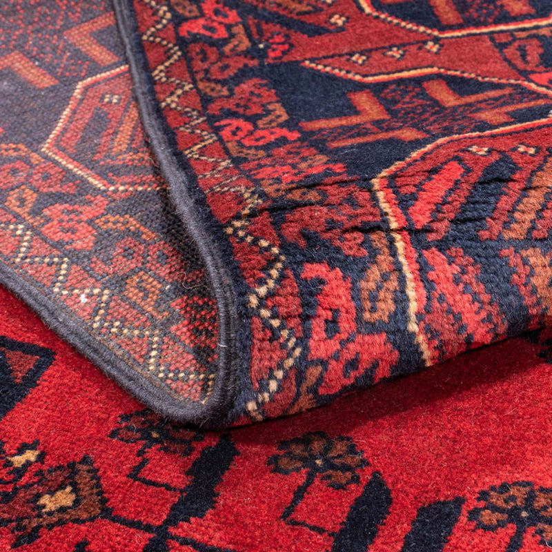 Tapis afghan - Kunduz - 184 x 127 cm - rouge