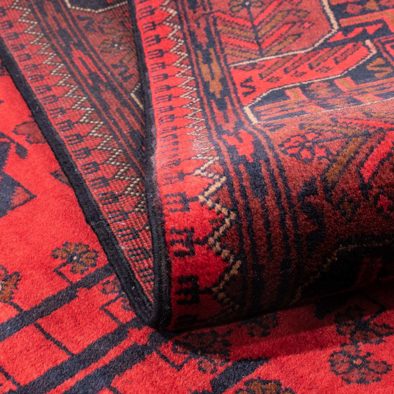 Tapis afghan - Kunduz - 195 x 128 cm - rouge