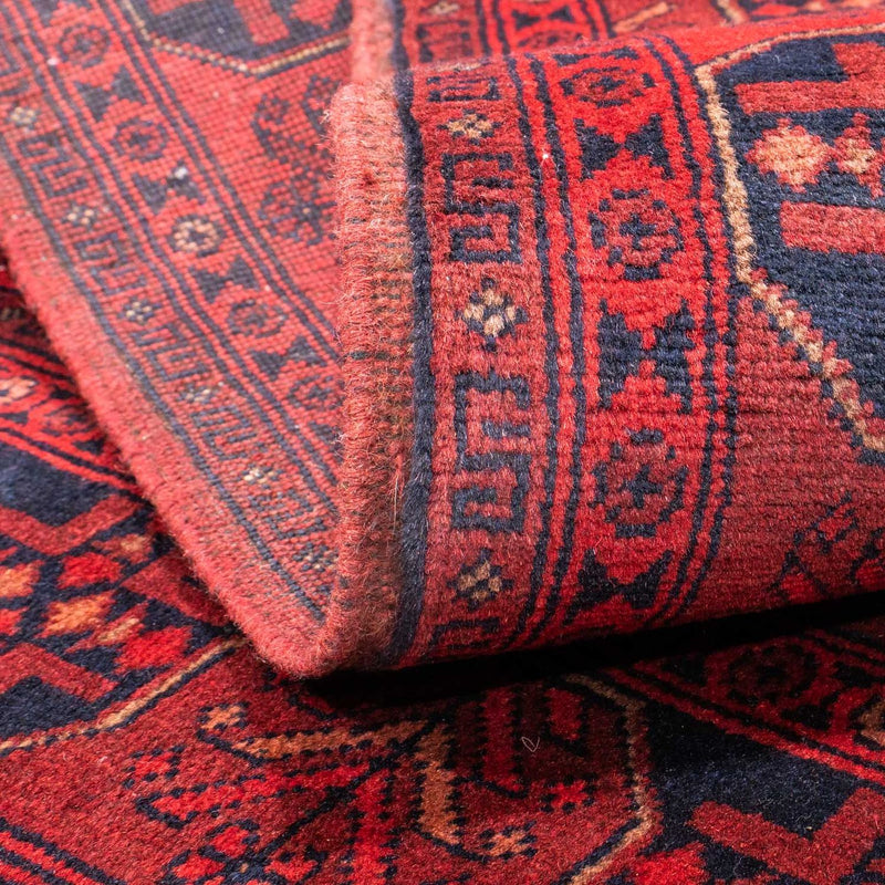 Tapis afghan - Kunduz - 151 x 103 cm - rouge