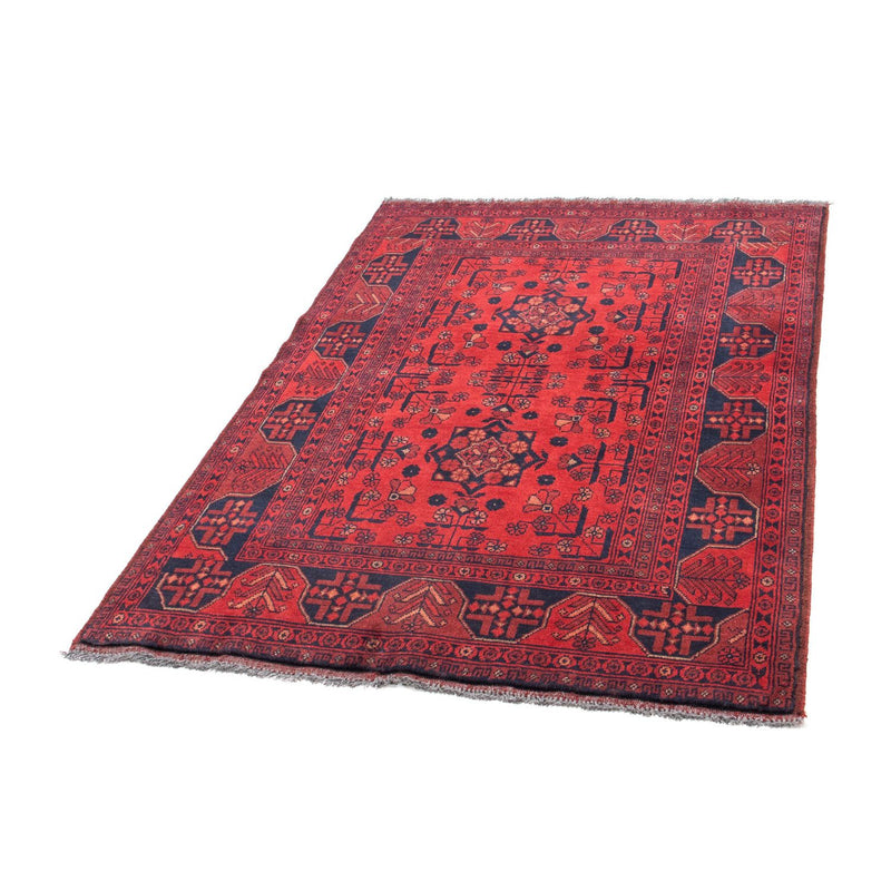 Tapis afghan - Kunduz - 151 x 103 cm - rouge