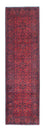 Tapis de couloir Tapis afghan - Kunduz - 287 x 84 cm - rouge foncé