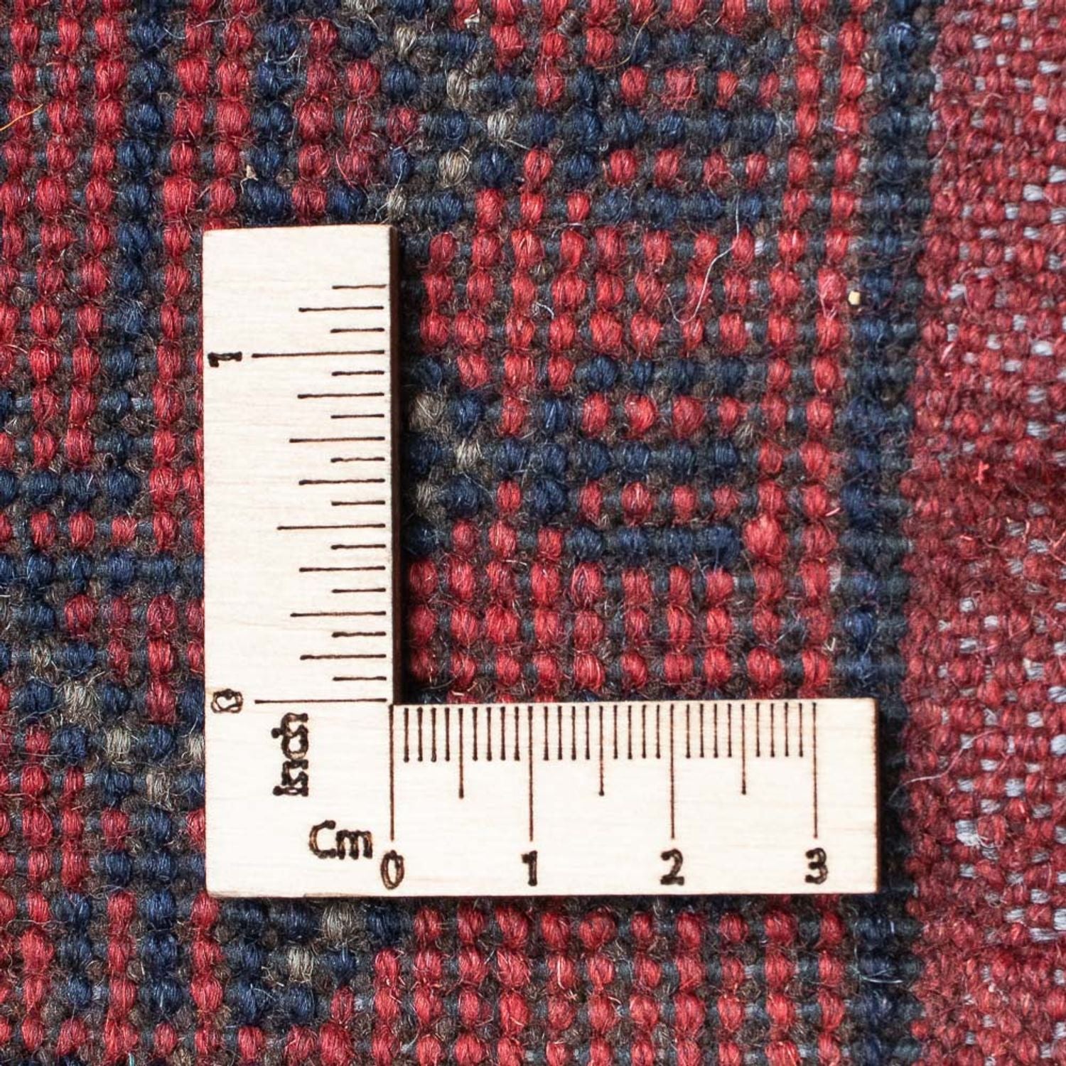 Tapis de couloir Tapis afghan - Kunduz - 190 x 83 cm - rouge foncé