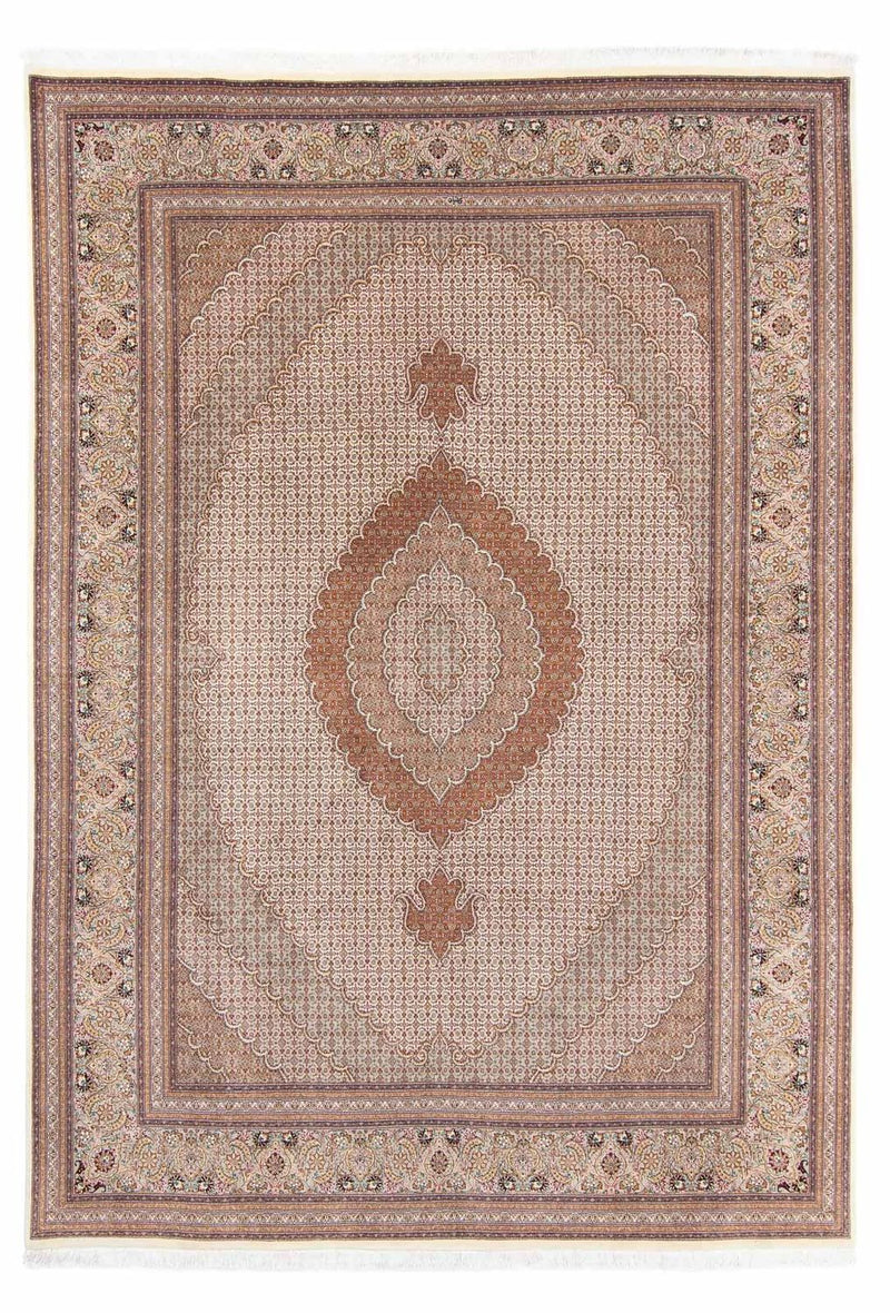 Tapis persan - Tabriz - 363 x 250 cm - marron clair