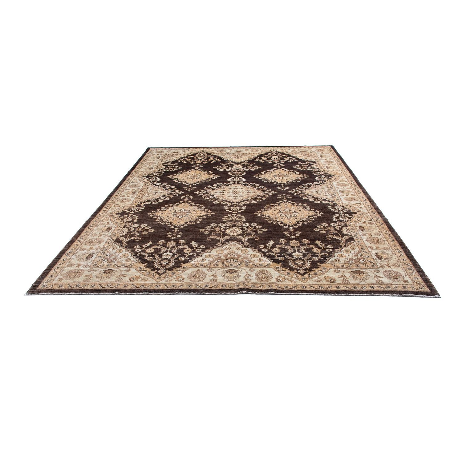 Tapis Ziegler - 300 x 246 cm - marron foncé