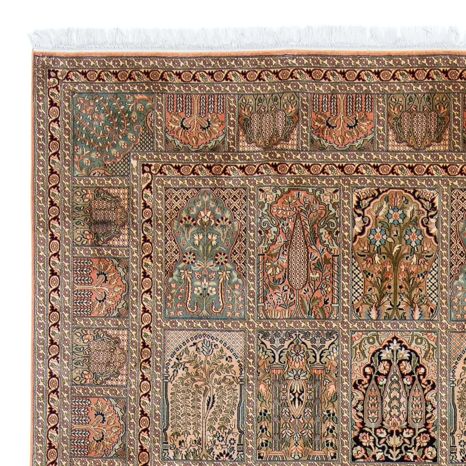 Tapis en soie - Soie du Cachemire - 336 x 251 cm - multicolore