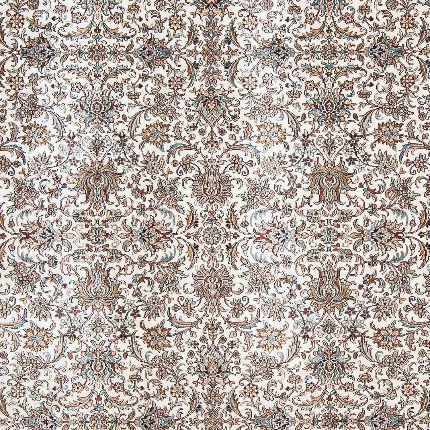 Tapis en soie - Soie du Cachemire carré  - 246 x 243 cm - beige