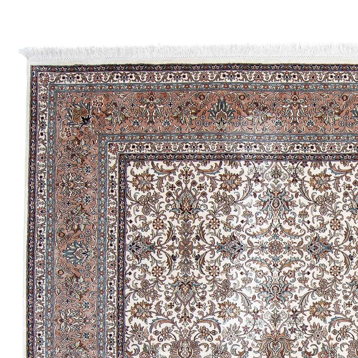 Tapis en soie - Soie du Cachemire carré  - 246 x 243 cm - beige