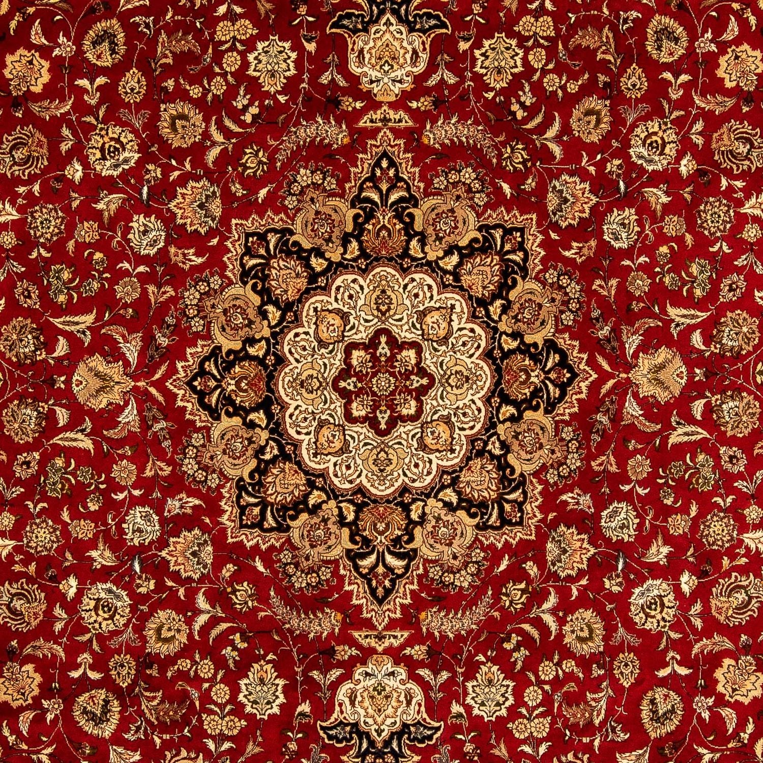 Tapis persan - Tabriz - Royal - 350 x 245 cm - rouge foncé
