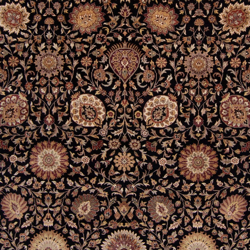 Tapis persan - Tabriz - 312 x 244 cm - bleu foncé