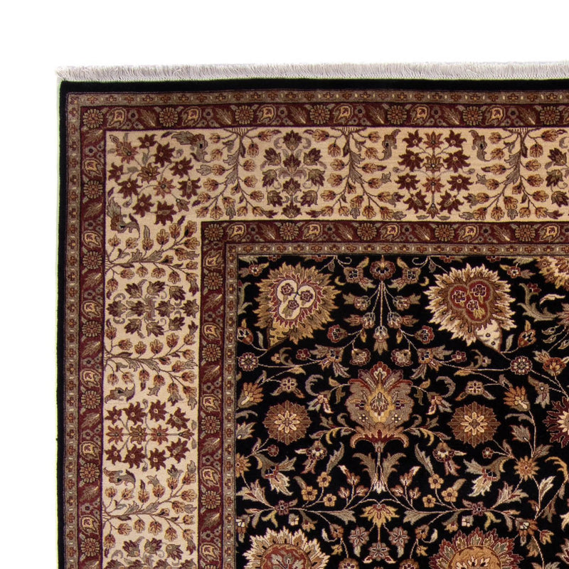 Tapis persan - Tabriz - 312 x 244 cm - bleu foncé