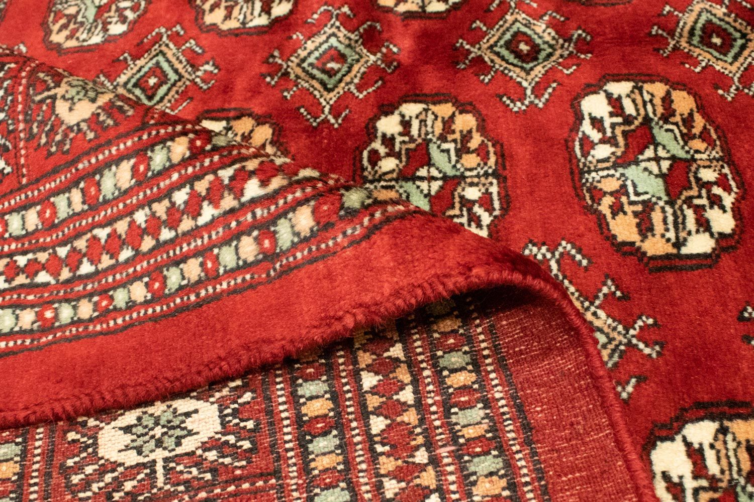 Afghan Teppich - Buchara 223 x 149 cm - rot