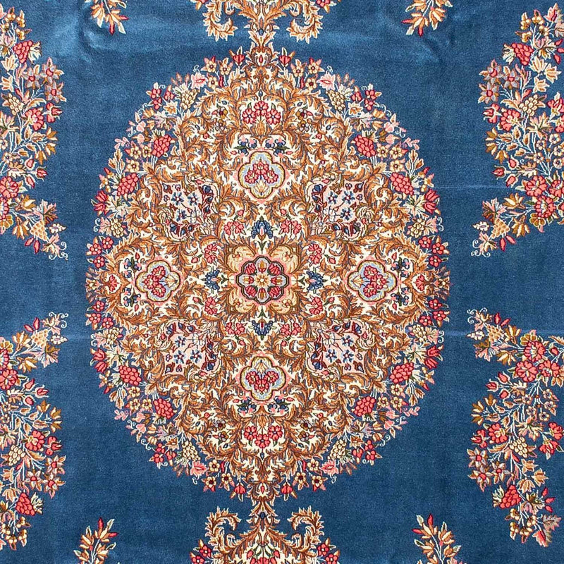 Tapis persan - Royal - 324 x 238 cm - bleu foncé