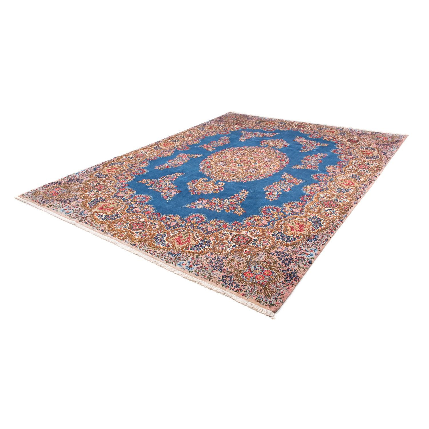Tapis persan - Royal - 324 x 238 cm - bleu foncé