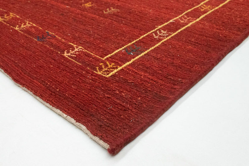 Tapis Gabbeh - Persan - 190 x 150 cm - rouge
