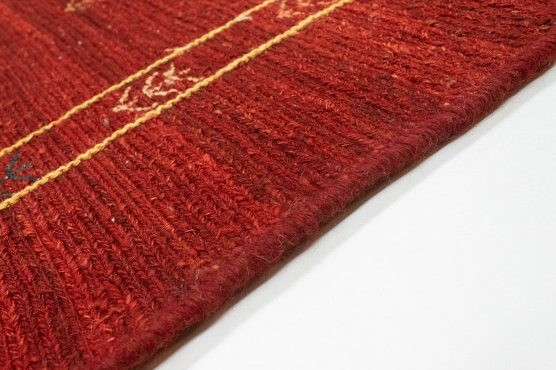 Tapis Gabbeh - Persan - 190 x 150 cm - rouge