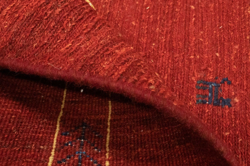 Tapis Gabbeh - Persan - 190 x 150 cm - rouge