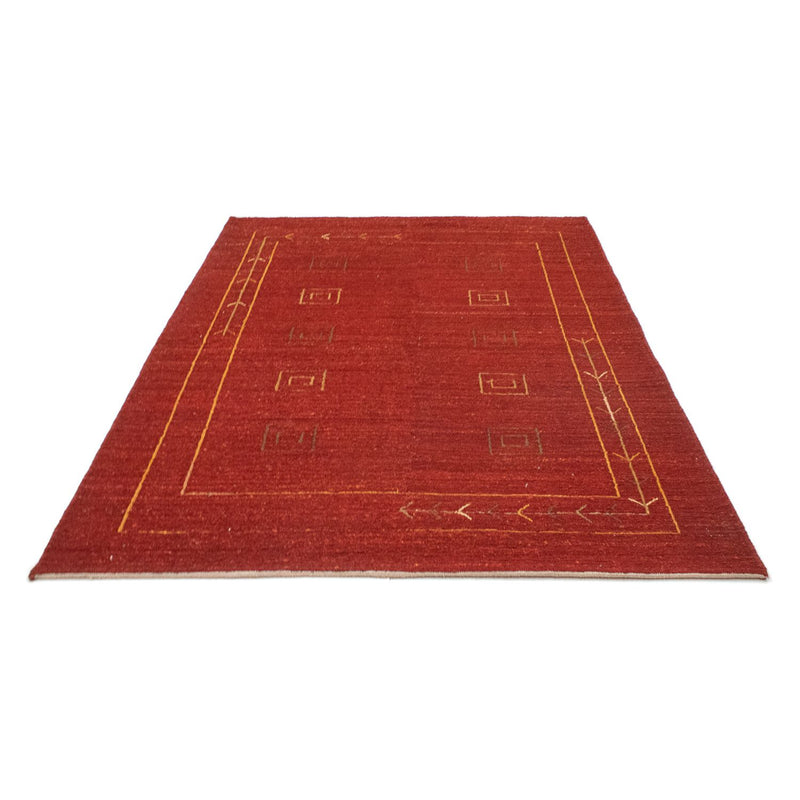Tapis Gabbeh - Persan - 196 x 146 cm - rouge