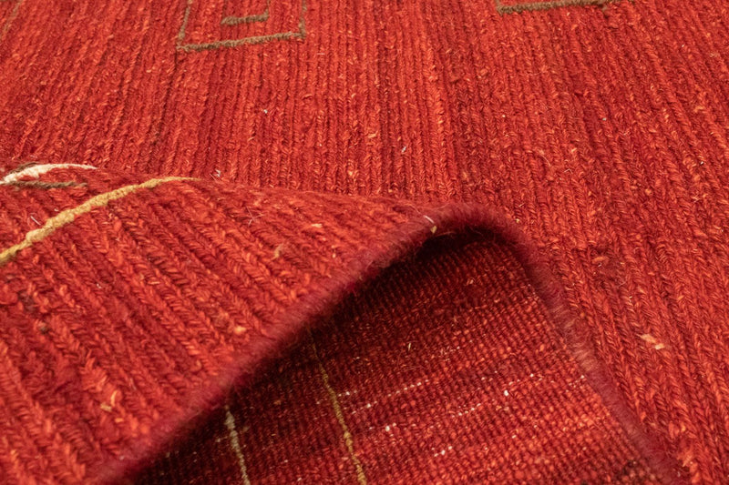 Tapis Gabbeh - Persan - 197 x 144 cm - rouge