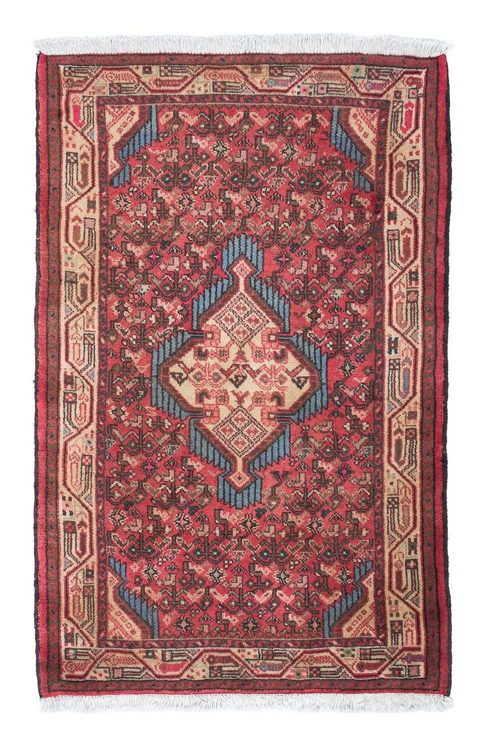 Tapis persan - Nomadic - 125 x 80 cm - rouge clair