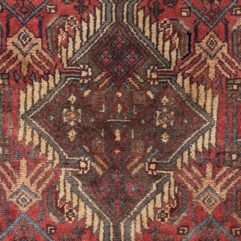 Tapis persan - Nomadic - 116 x 77 cm - rouge foncé