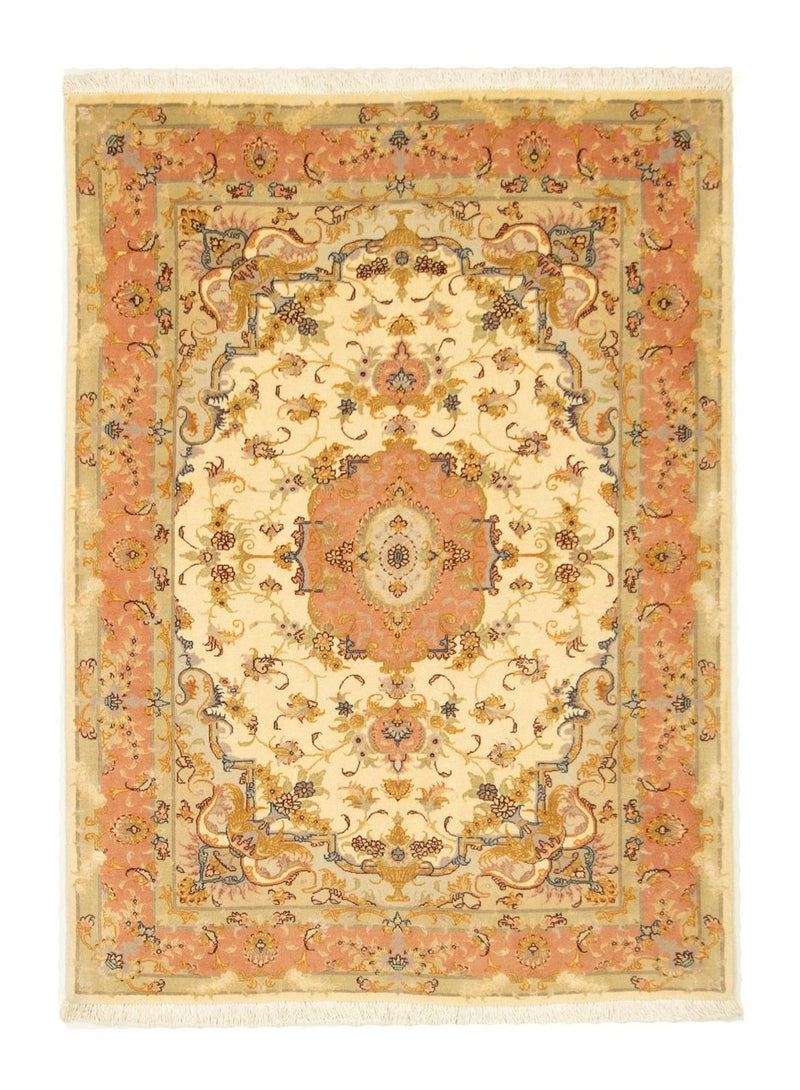 Tapis persan - Tabriz - Premium - 140 x 104 cm - beige