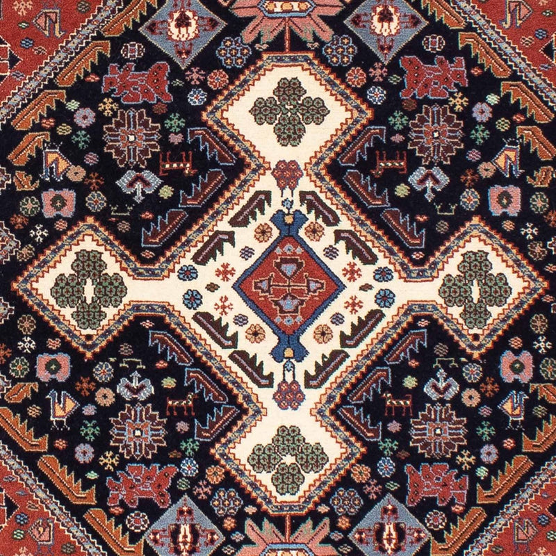 Tapis Gabbeh - Persan Kashkuli - 145 x 105 cm - bleu foncé