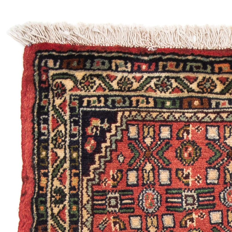 Tapis persan - Nomadic - 95 x 63 cm - rouge foncé