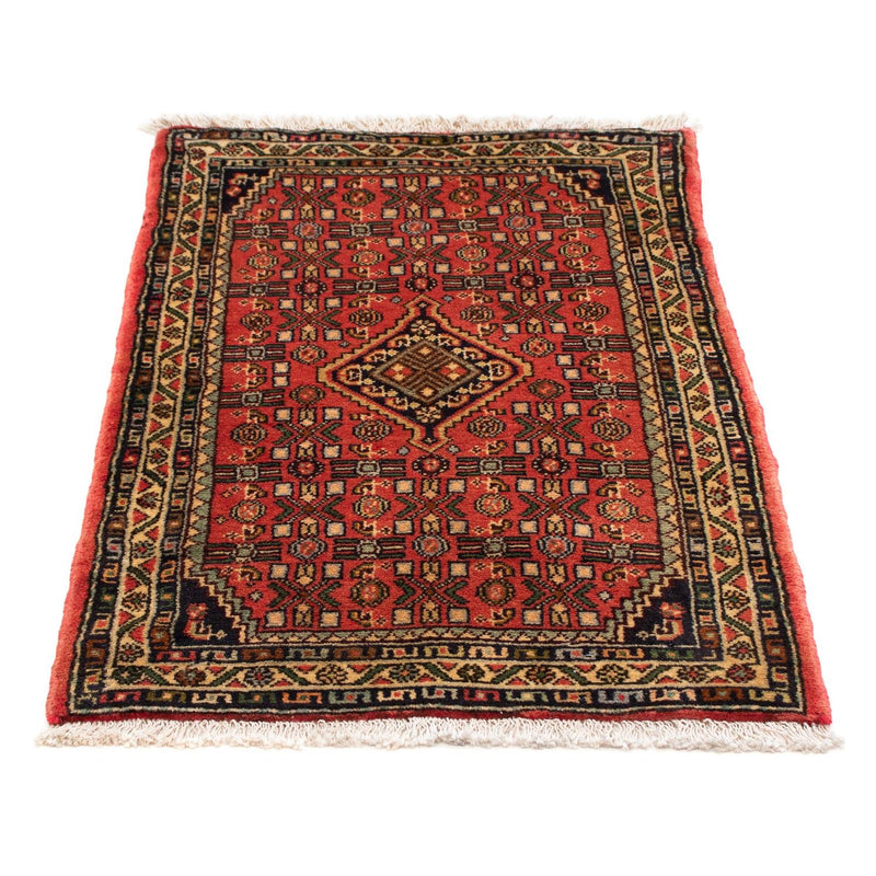Tapis persan - Nomadic - 95 x 63 cm - rouge foncé