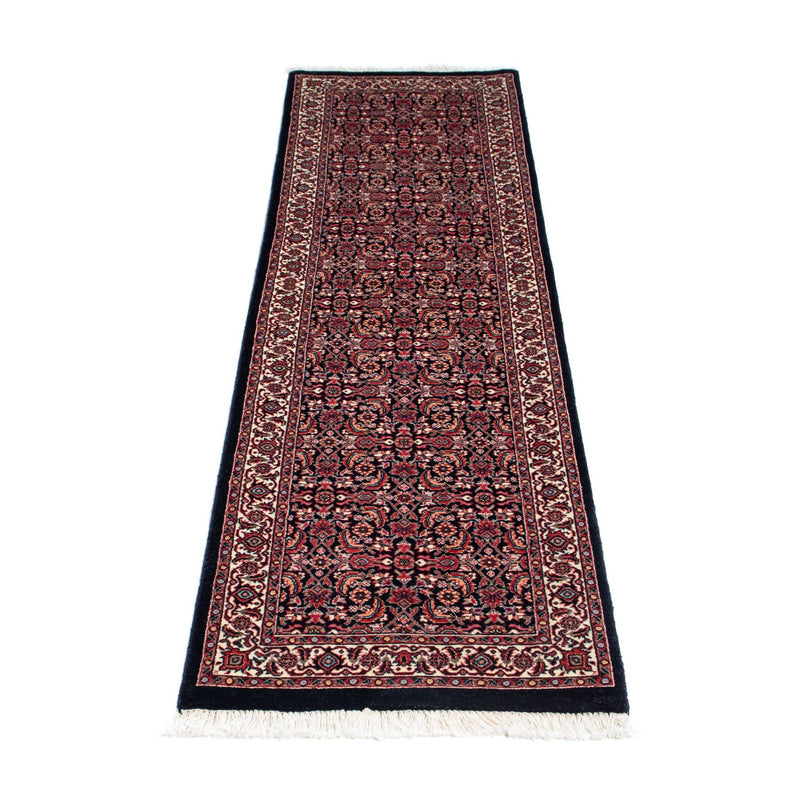 Tapis de couloir Tapis persan - Bidjar - 225 x 61 cm - bleu foncé