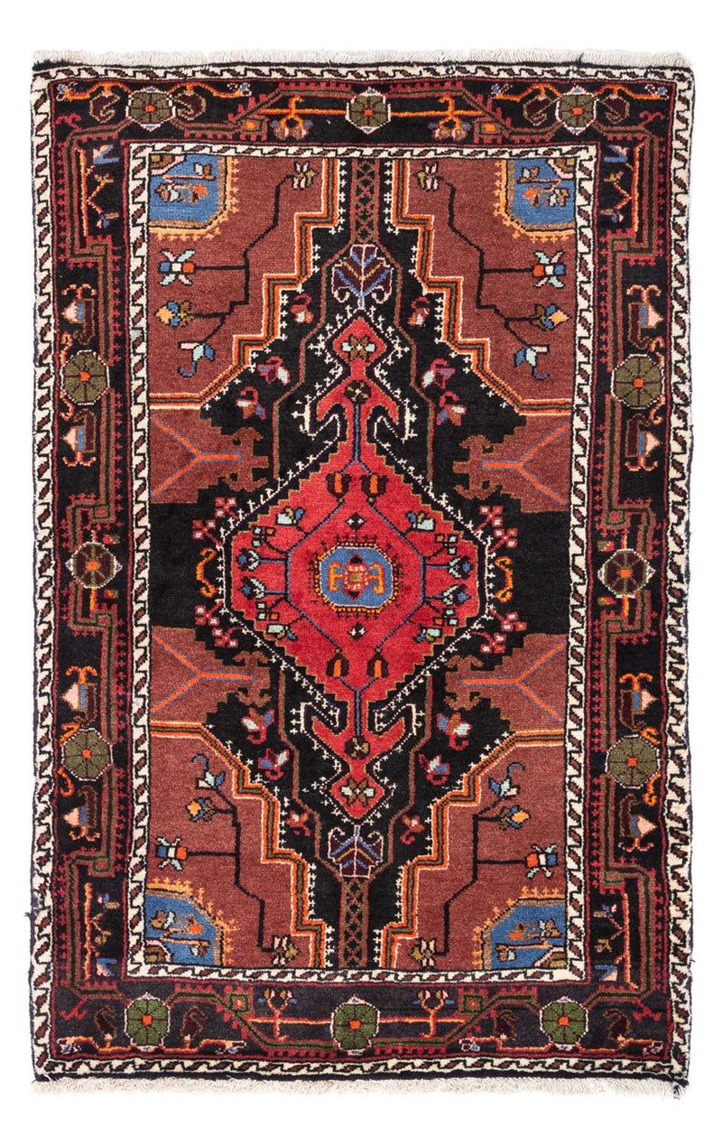 Tapis persan - Nomadic - 125 x 79 cm - bleu foncé
