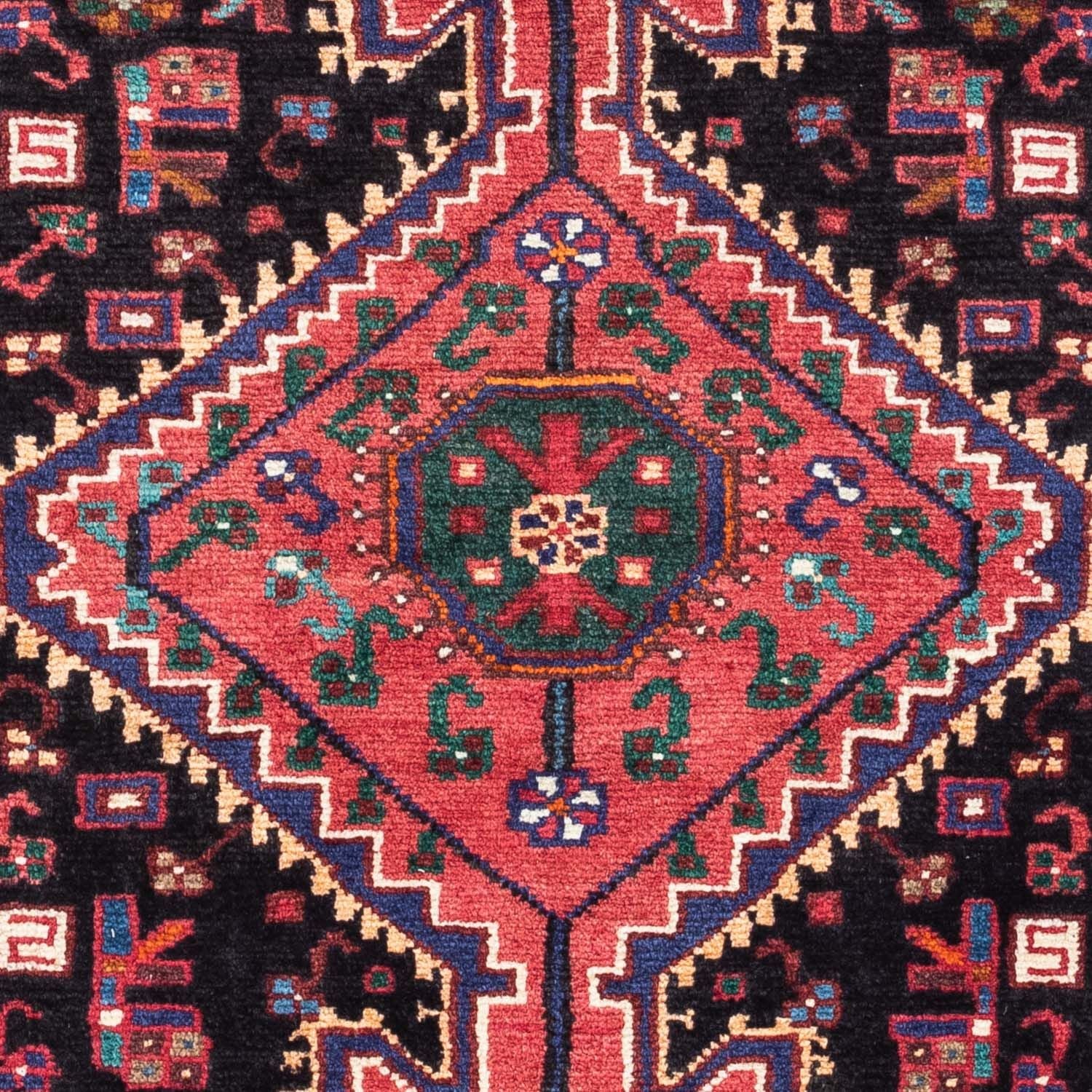 Tapis persan - Nomadic - 145 x 80 cm - bleu foncé