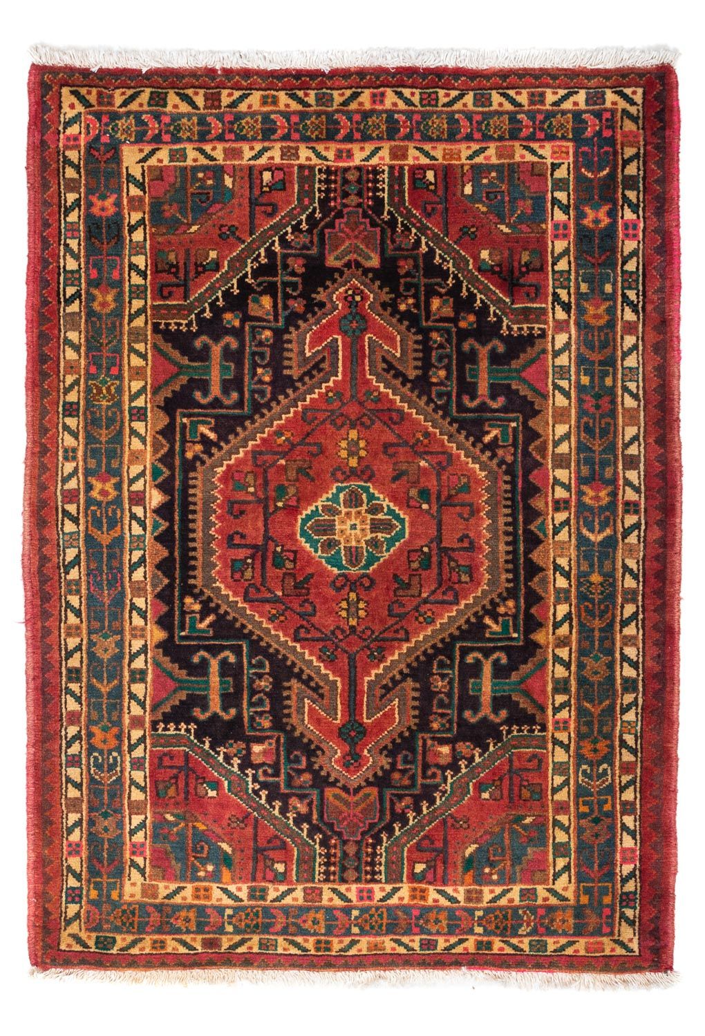 Tapis persan - Nomadic - 130 x 95 cm - rouge