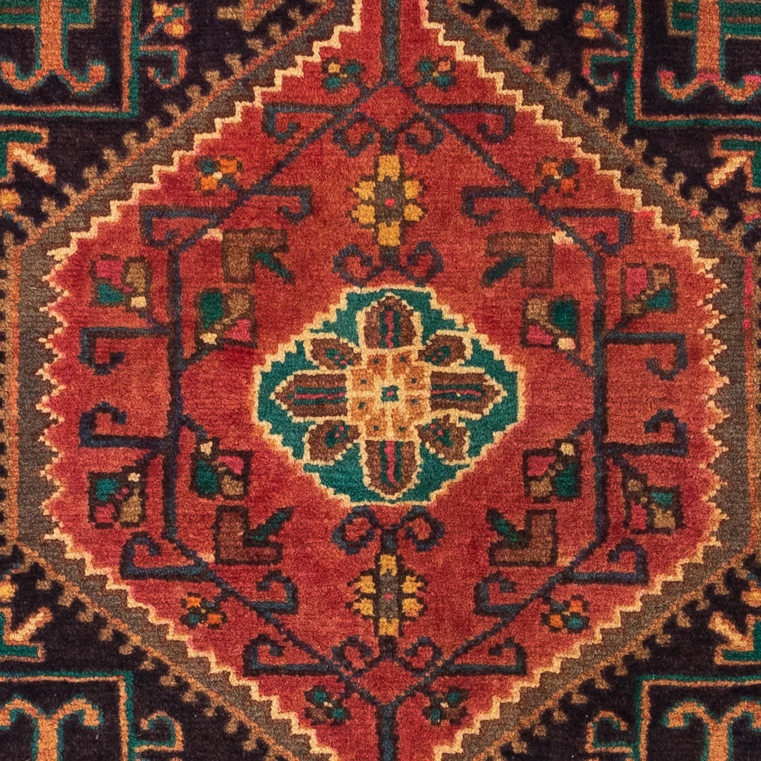Tapis persan - Nomadic - 130 x 95 cm - rouge