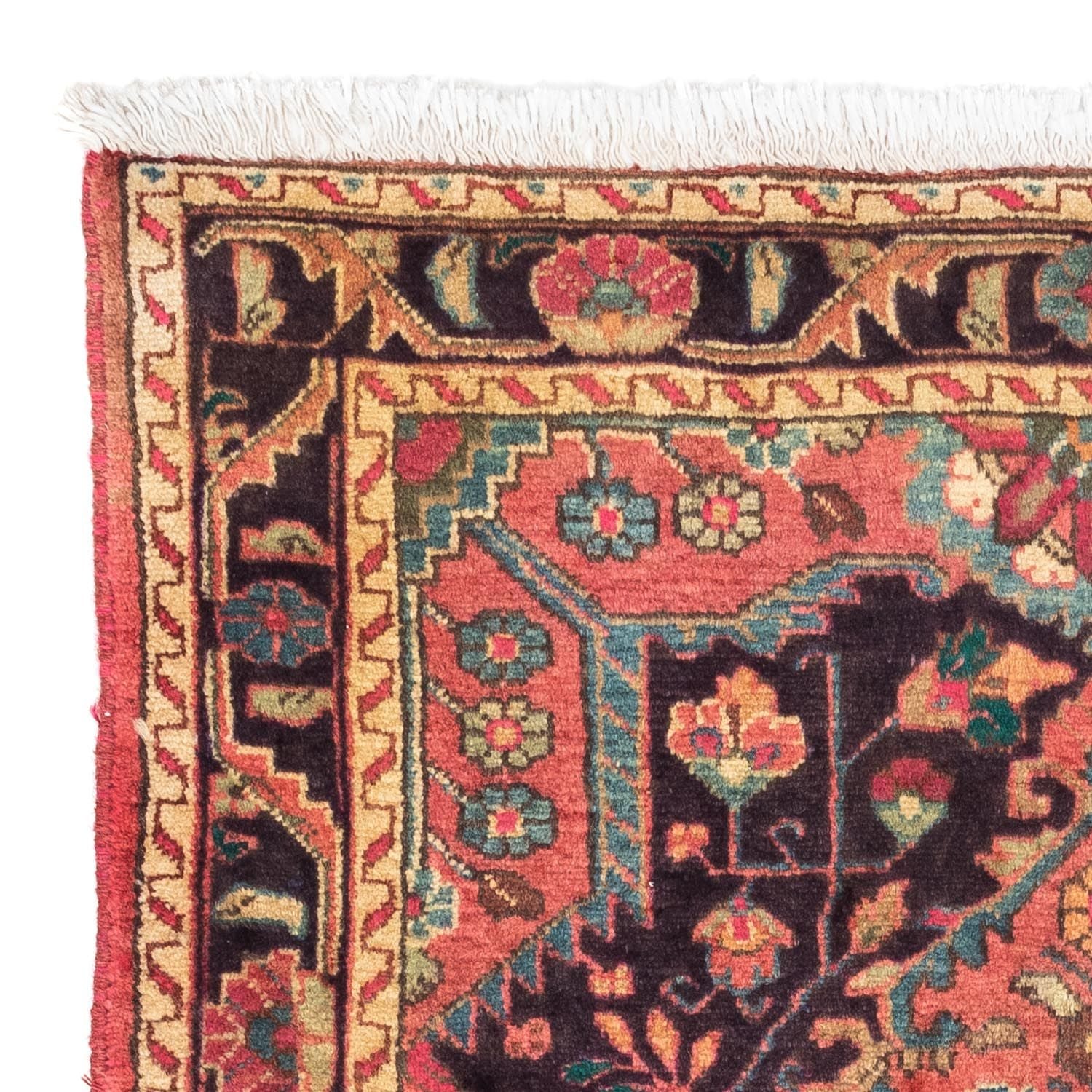 Tapis persan - Nomadic - 131 x 94 cm - rouge clair