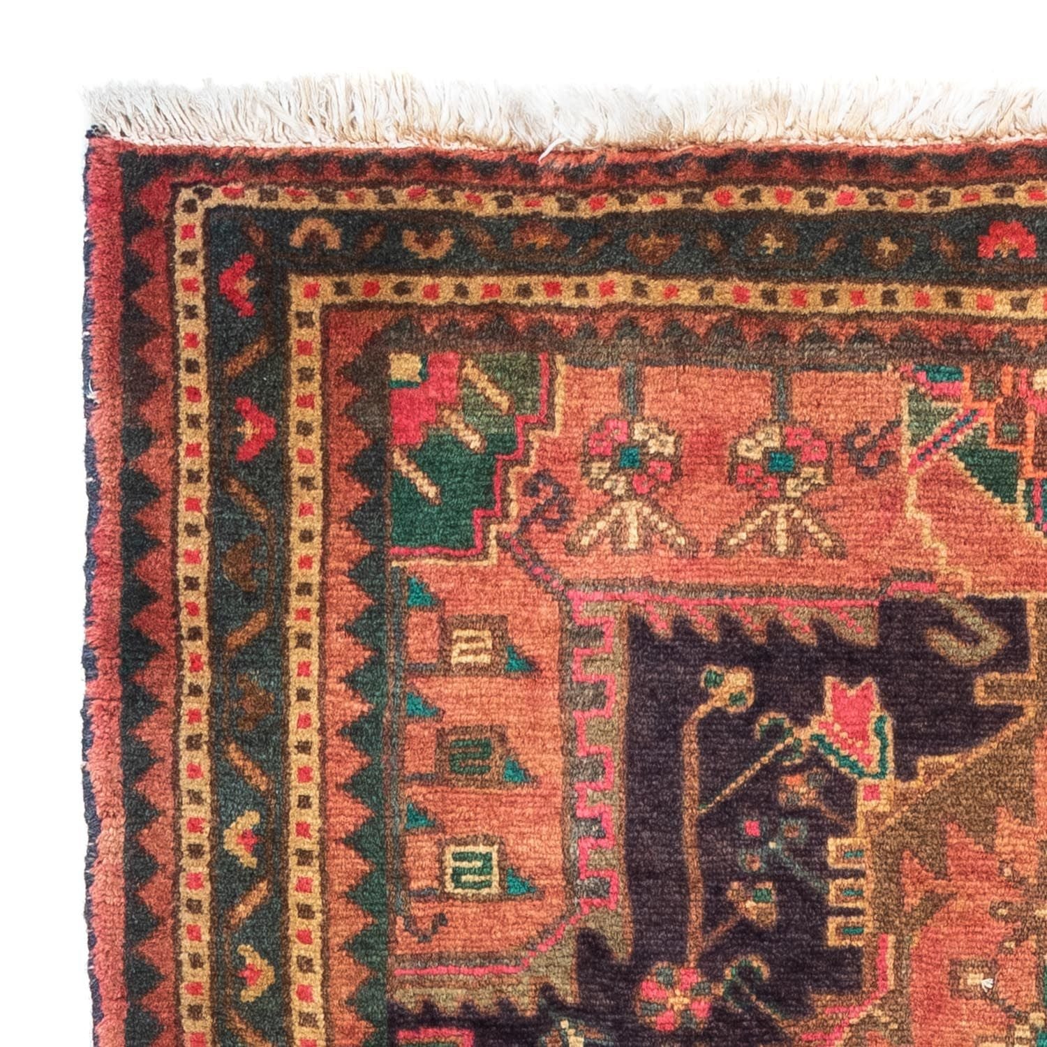 Tapis persan - Nomadic - 130 x 90 cm - rouge clair