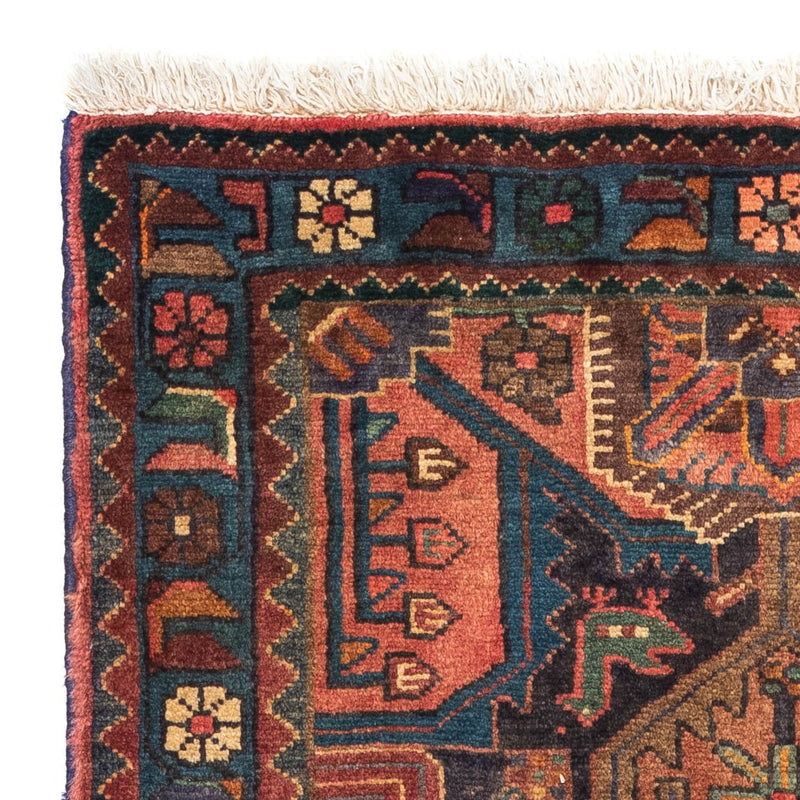 Tapis persan - Nomadic - 126 x 80 cm - rouge clair