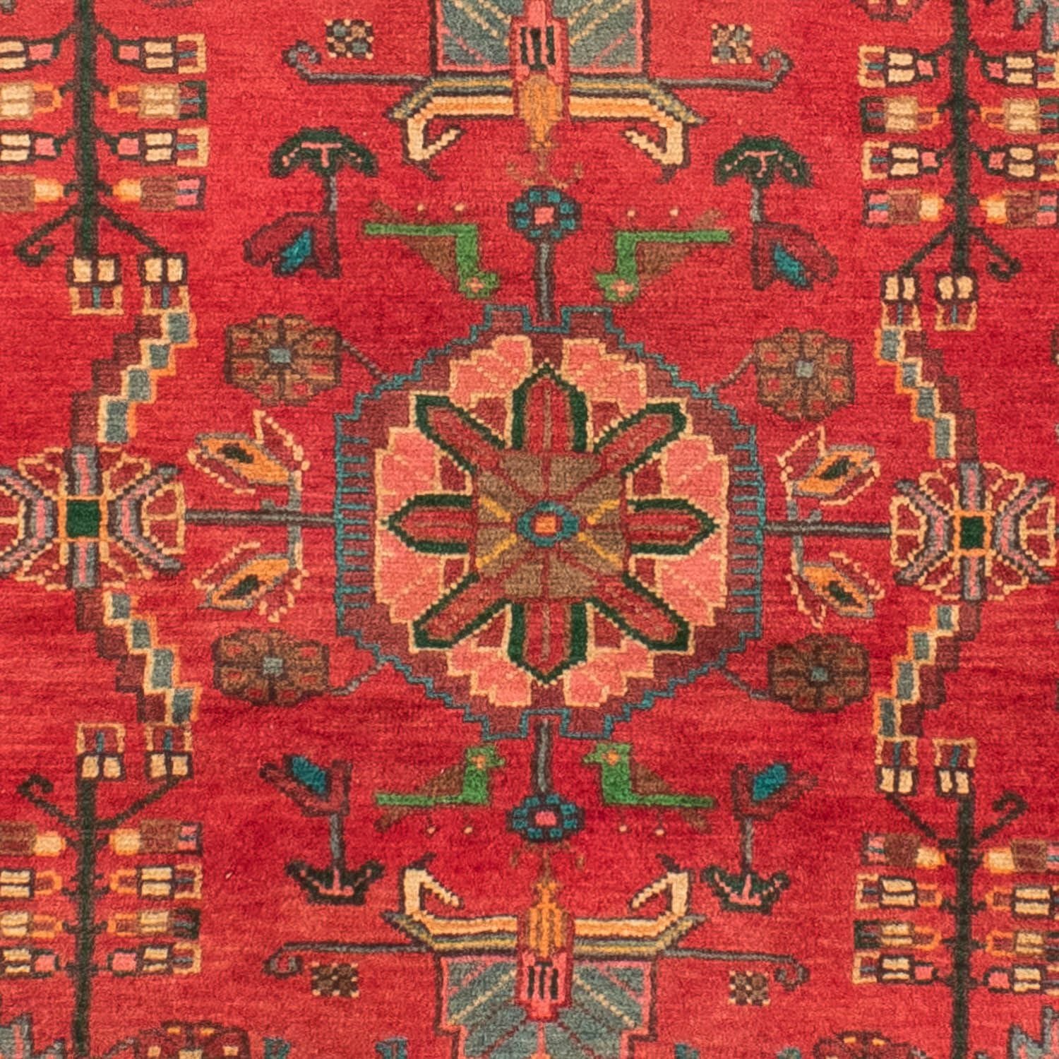 Tapis persan - Nomadic - 220 x 135 cm - rouge