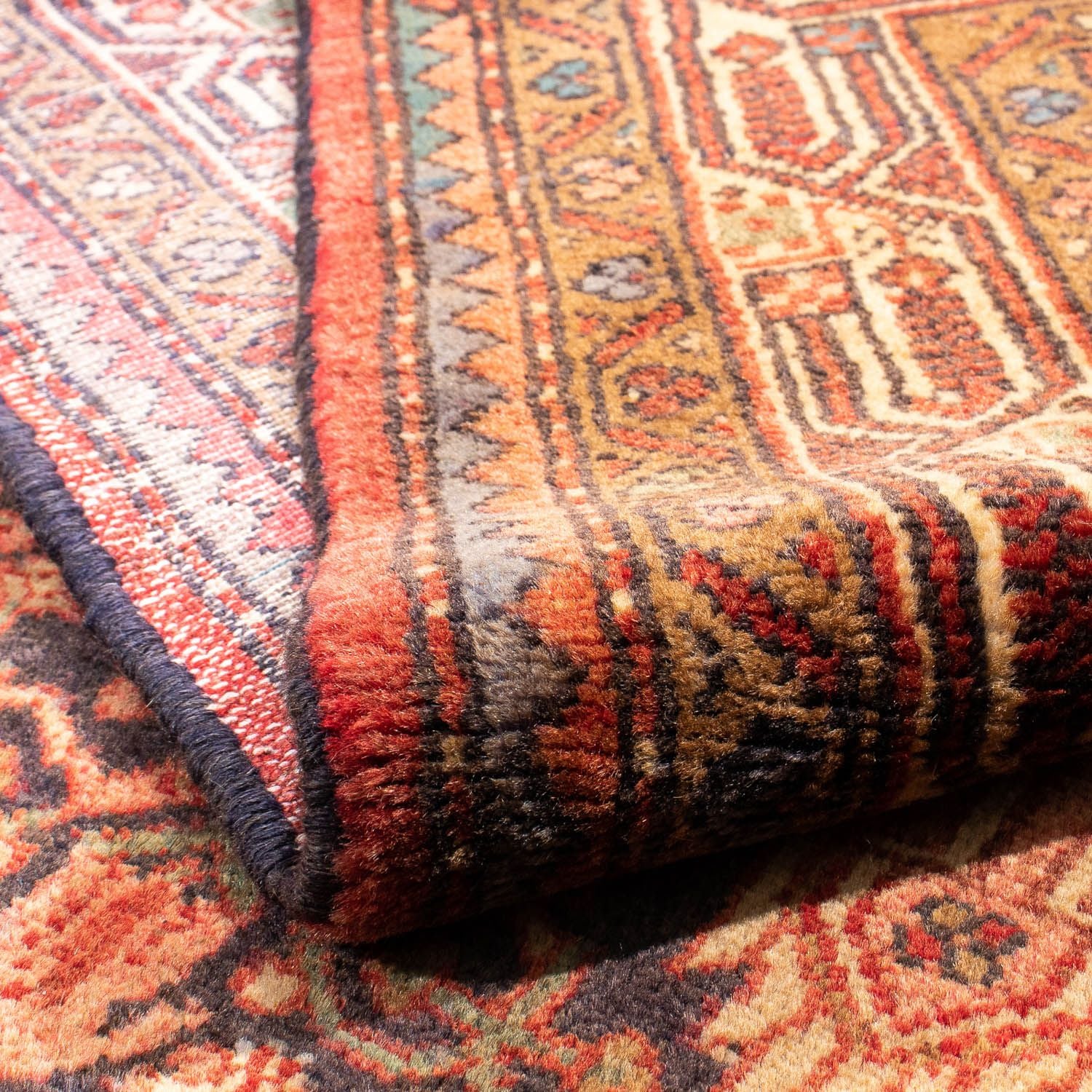 Tapis persan - Nomadic - 207 x 128 cm - marron
