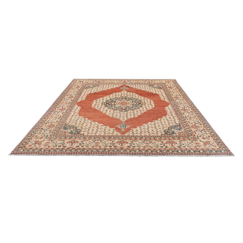 Tapis Kelim - Splash - 303 x 249 cm - rouille