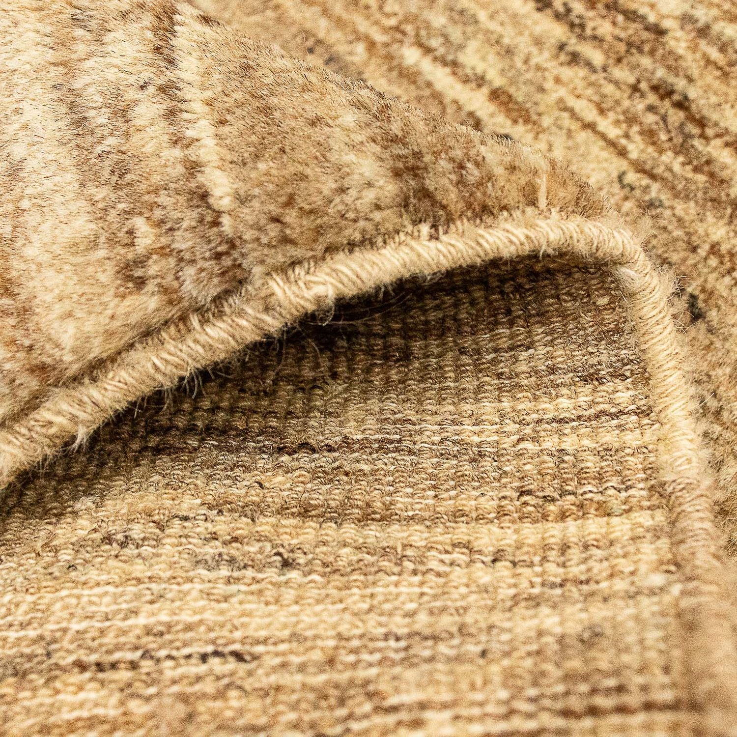 Tapis Gabbeh - Indus - 94 x 64 cm - marron clair